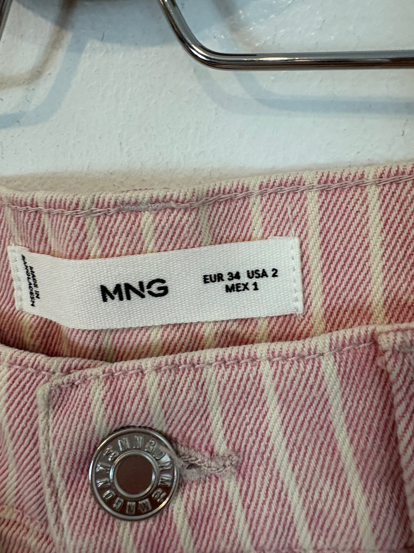 MANGO. Bermudas rayas algodón. T 34