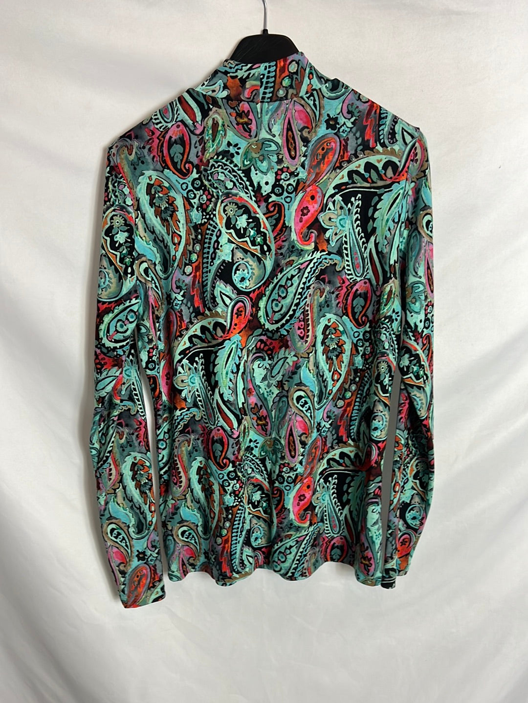 MIRTO. Colorful printed top. Size 38