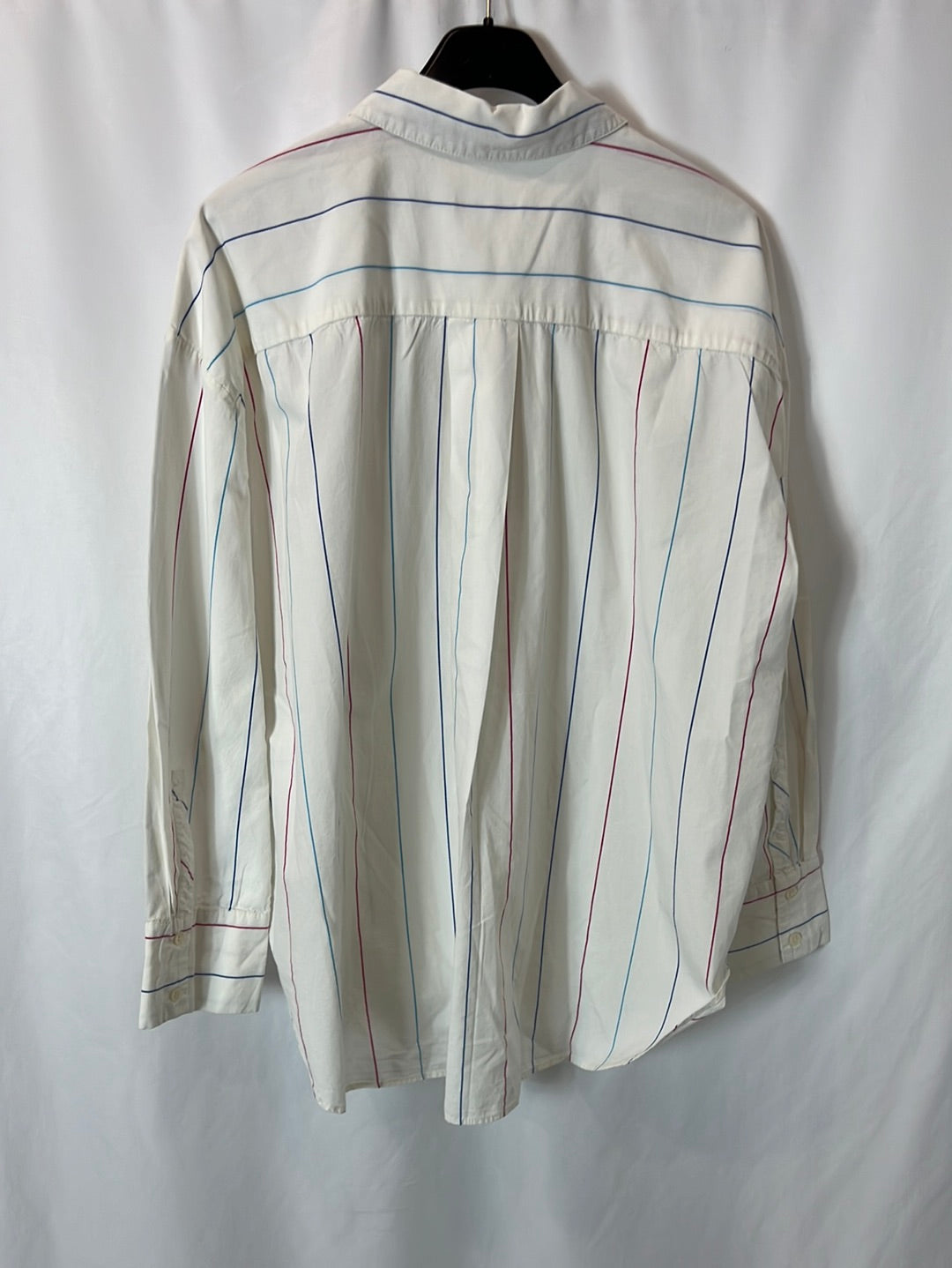 ZARA. White shirt with tricolor stripes. TS