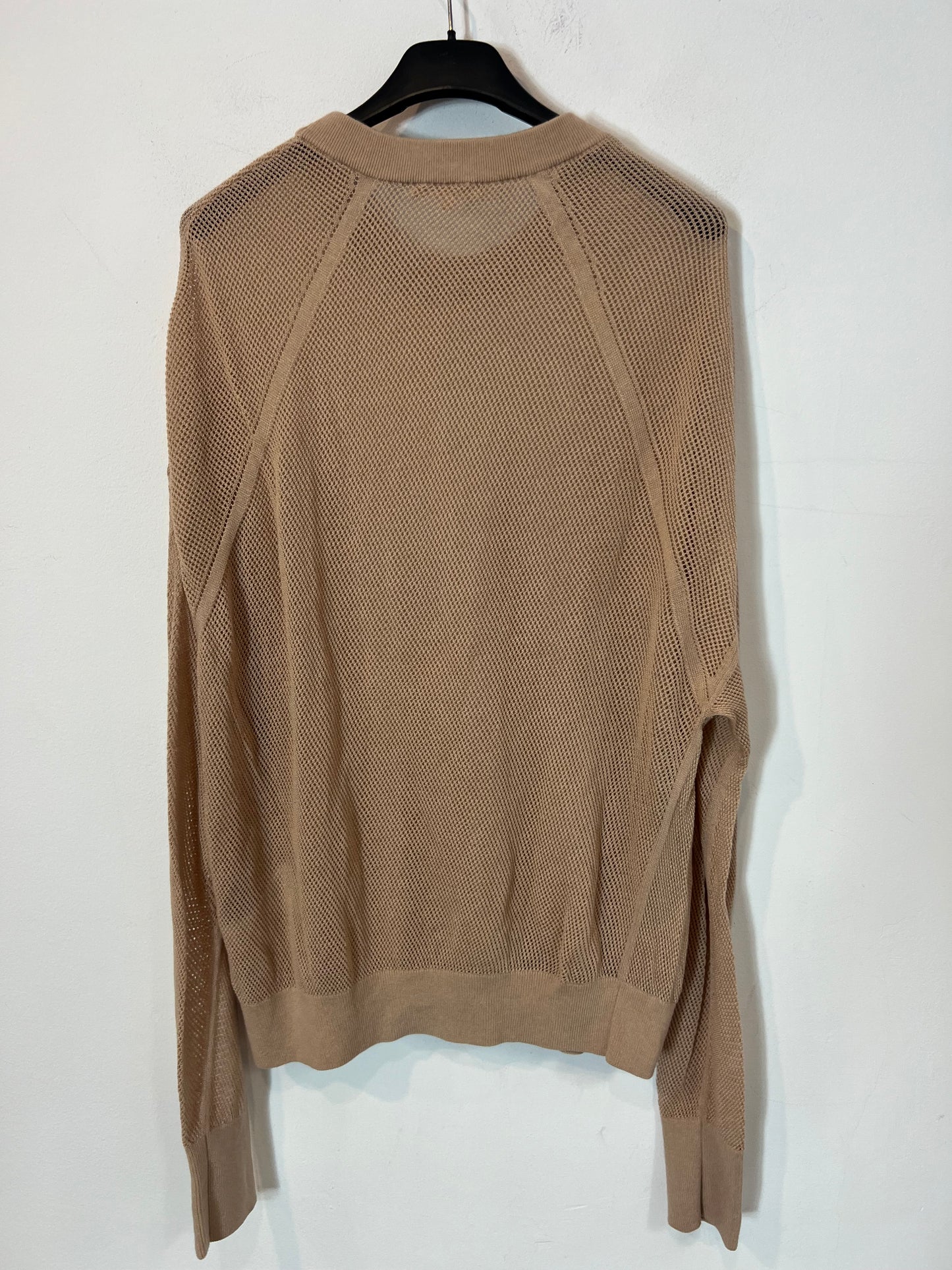 FILIPPA K. Jersey beige rejilla T.s