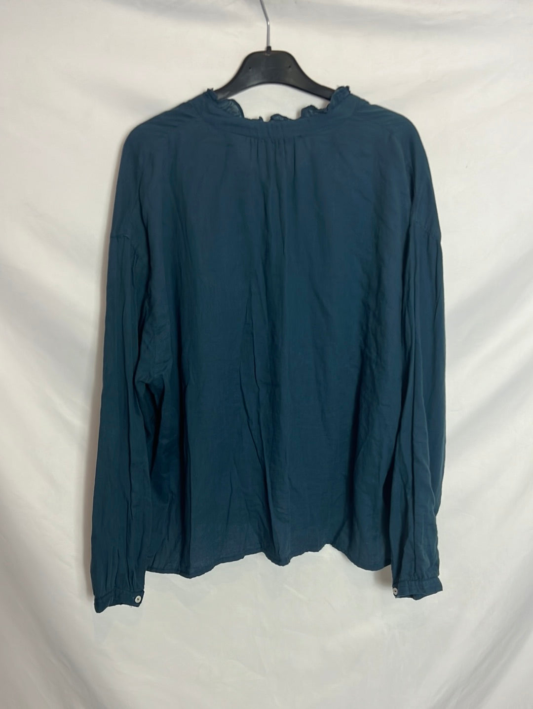 NICOLI. Blusa azul fluida. T M