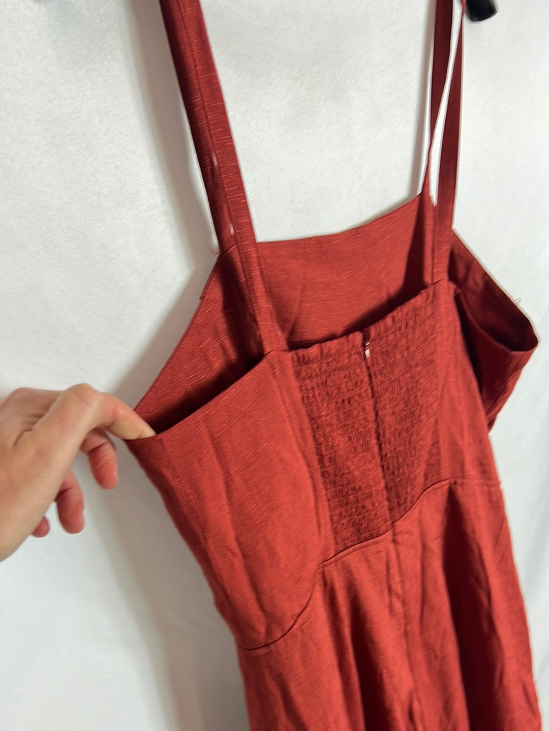 C&A. Mono largo teja T.40