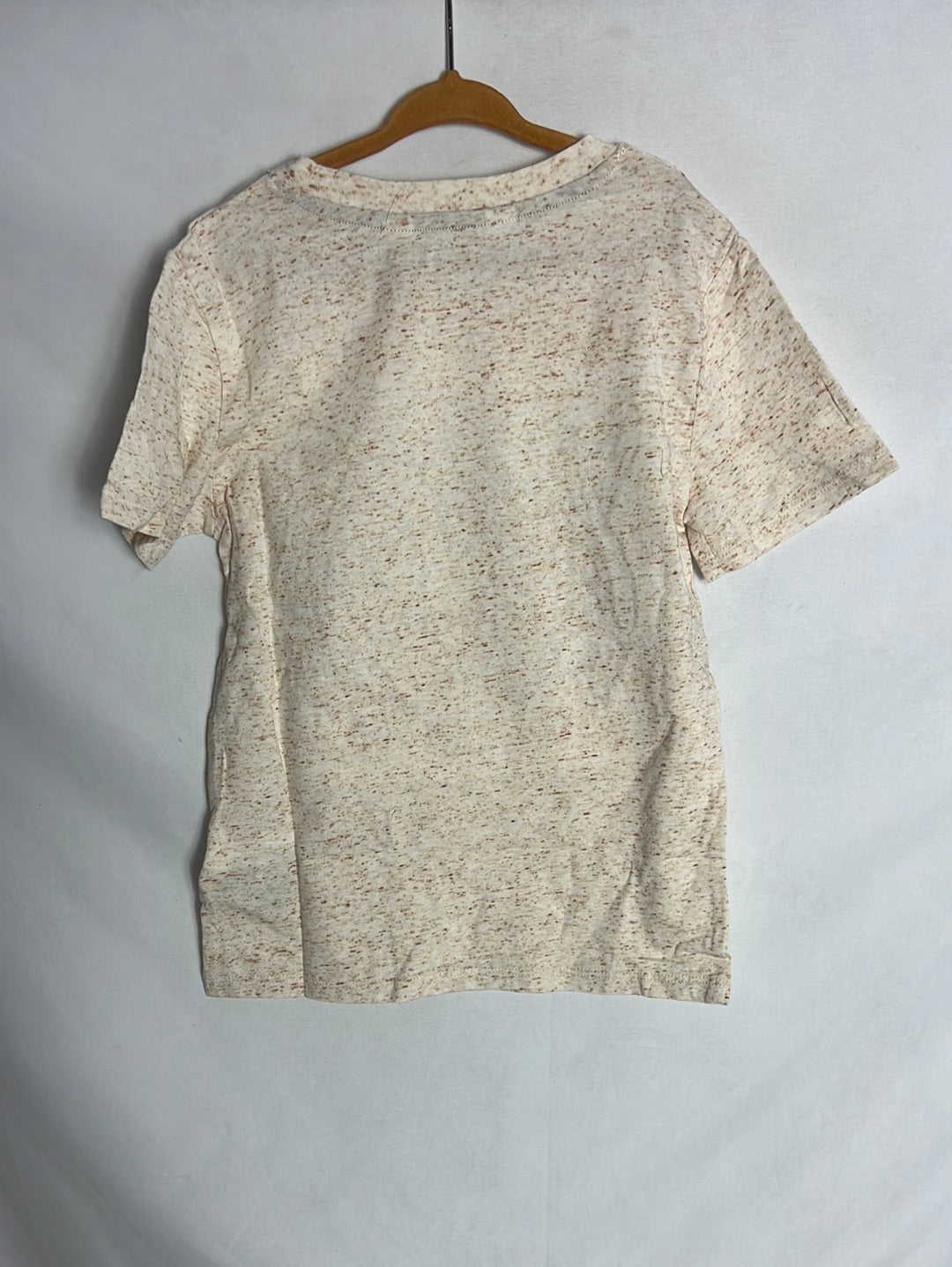 H&M. Beige heathered tiger texture T-shirt. Size 6-8 years