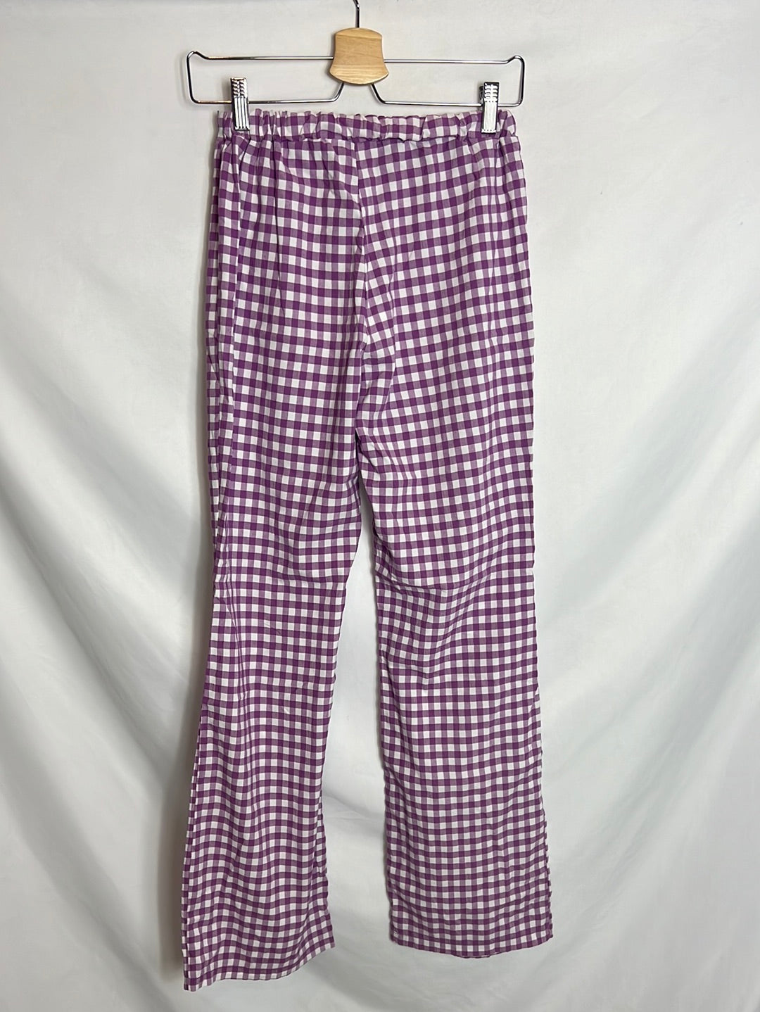 DELUEM. Total look vichy mejorado y blanco. TU(S)