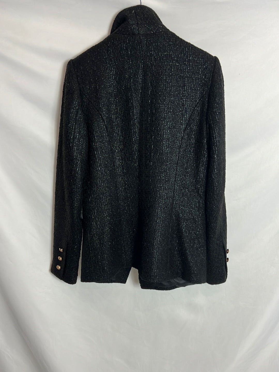 DROLE DE COPINE. Blazer negra textura. T S (Tara)