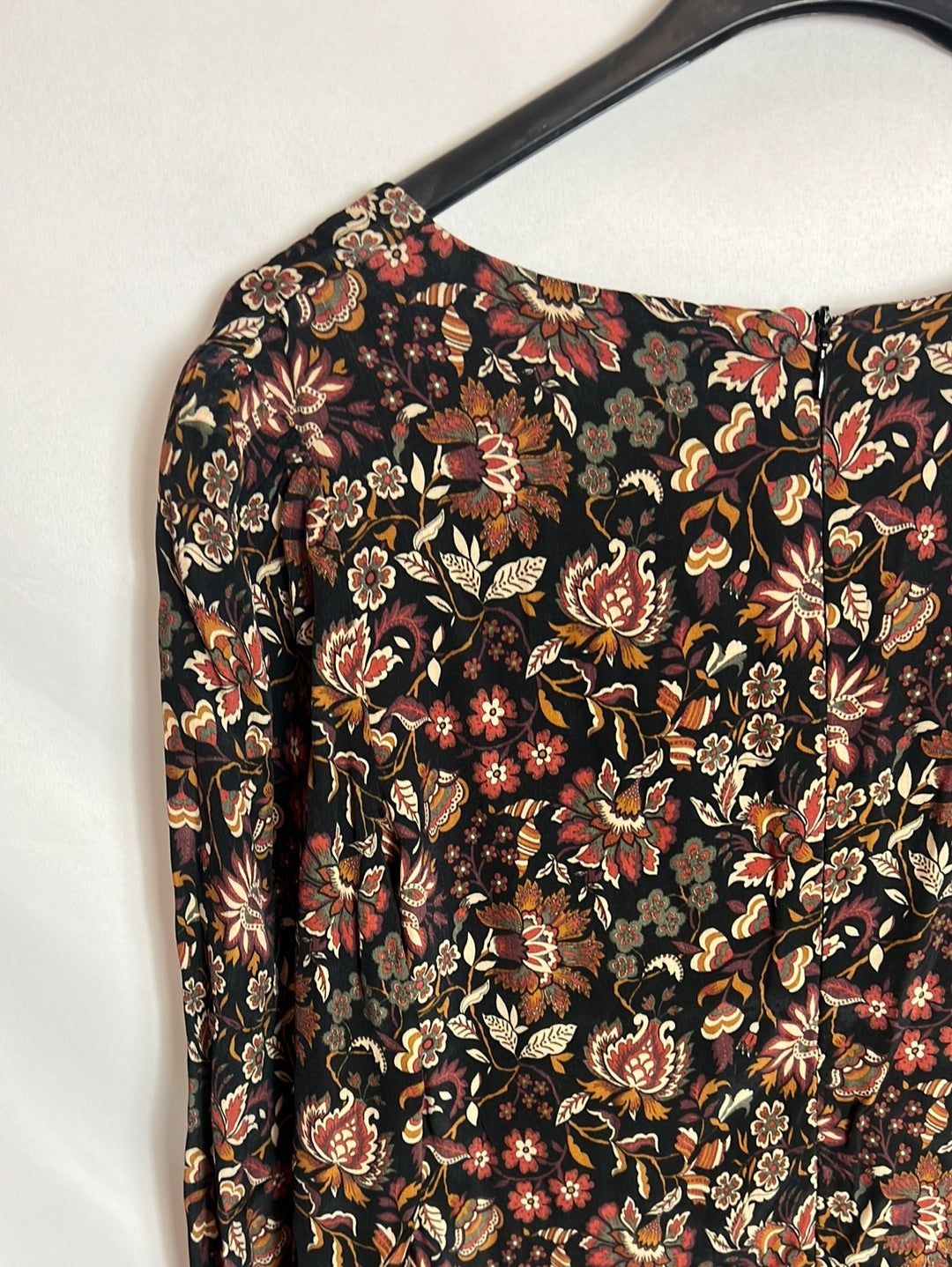 ESE O ESE. Vestido largo asimétrico estampado . TS