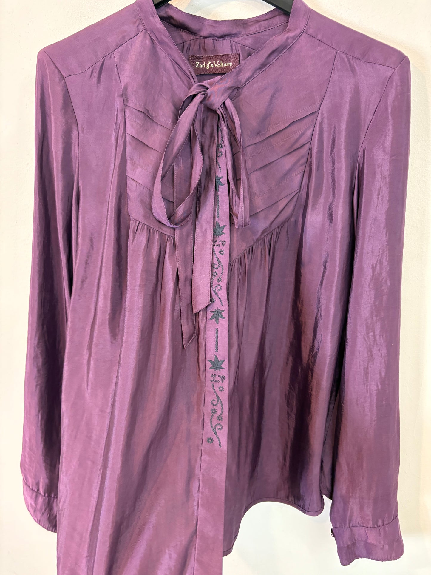 ZADIG&VOLTAIRE. Fluid embroidered blouse. T XS