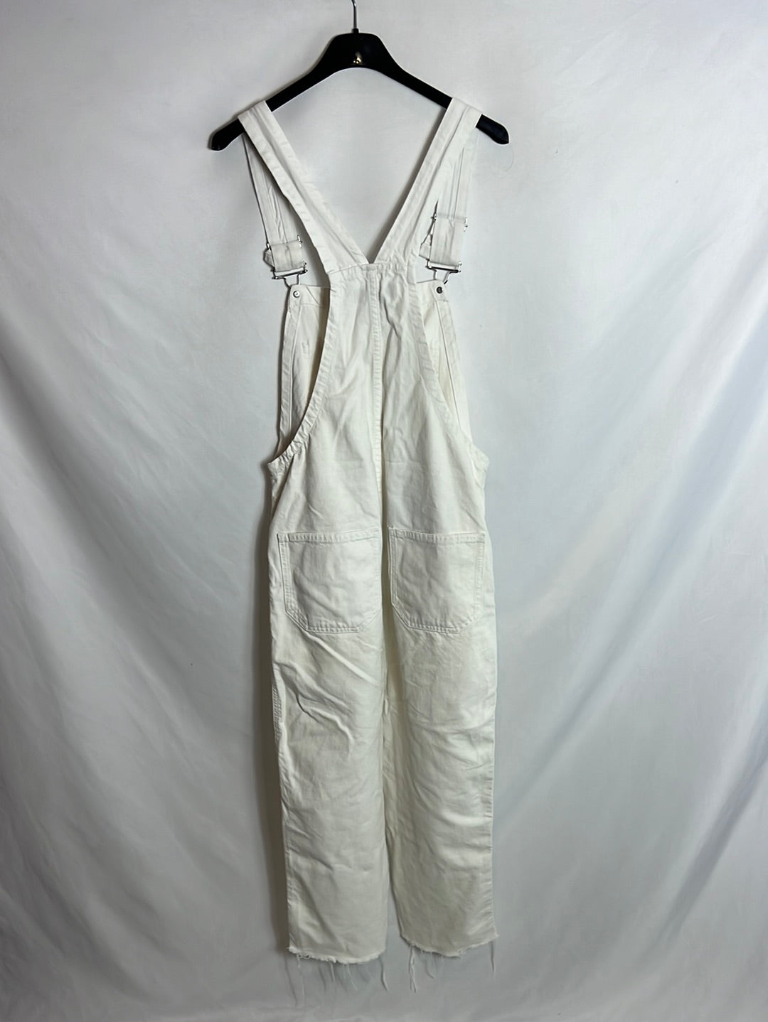 ZARA. Peto blanco cremallera. TS