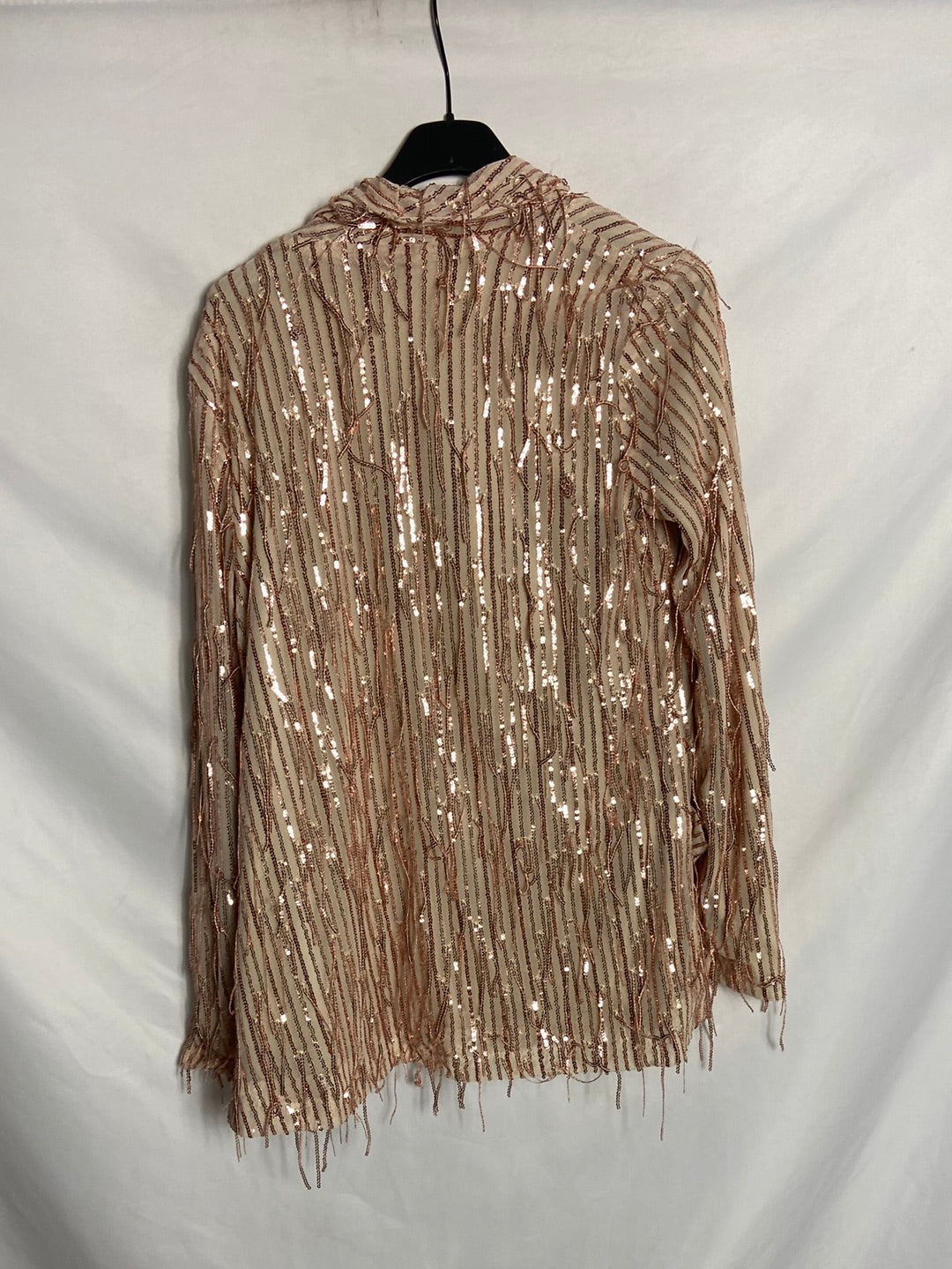 OTRAS. Chaqueta beige lentejuelas T. U (M)