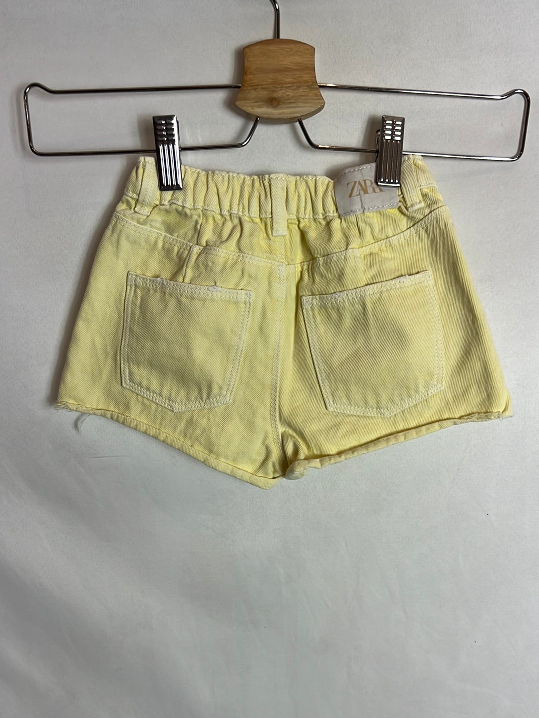 ZARA. Yellow denim shorts. Size 2-3 years