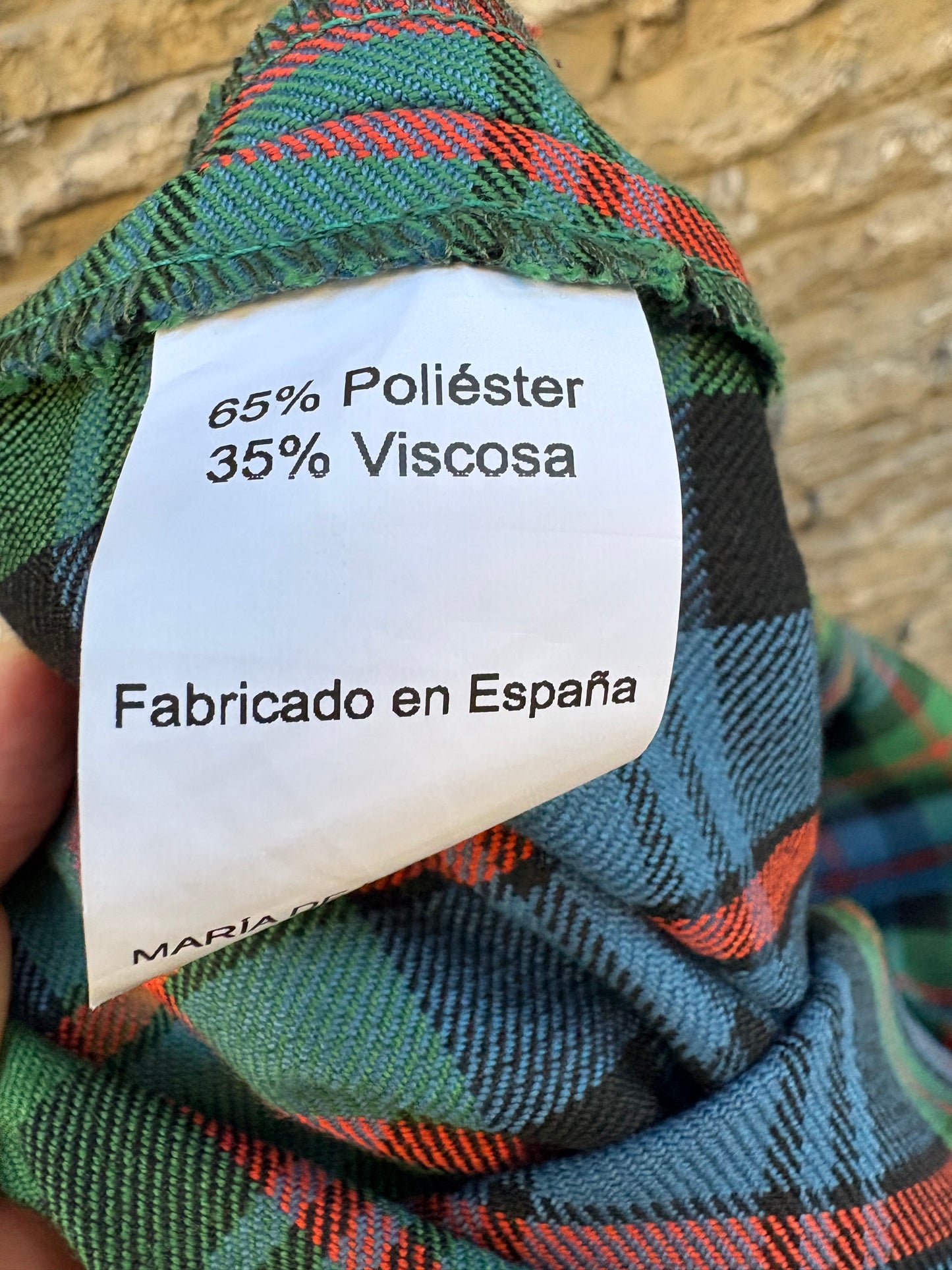 MARIA DE LA ORDEN. Checkered midi skirt. TM