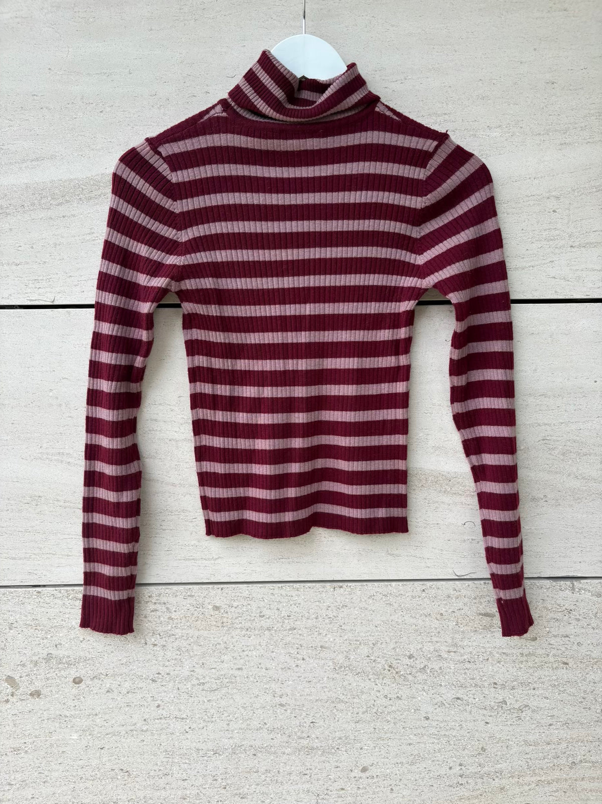 ARTLOVE. Jersey canalé rayas con lana