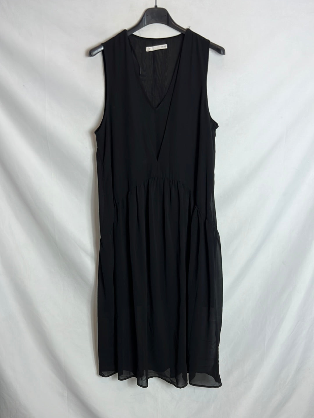 Vestido negro gasa doble T S – Hibuy market - Main Image