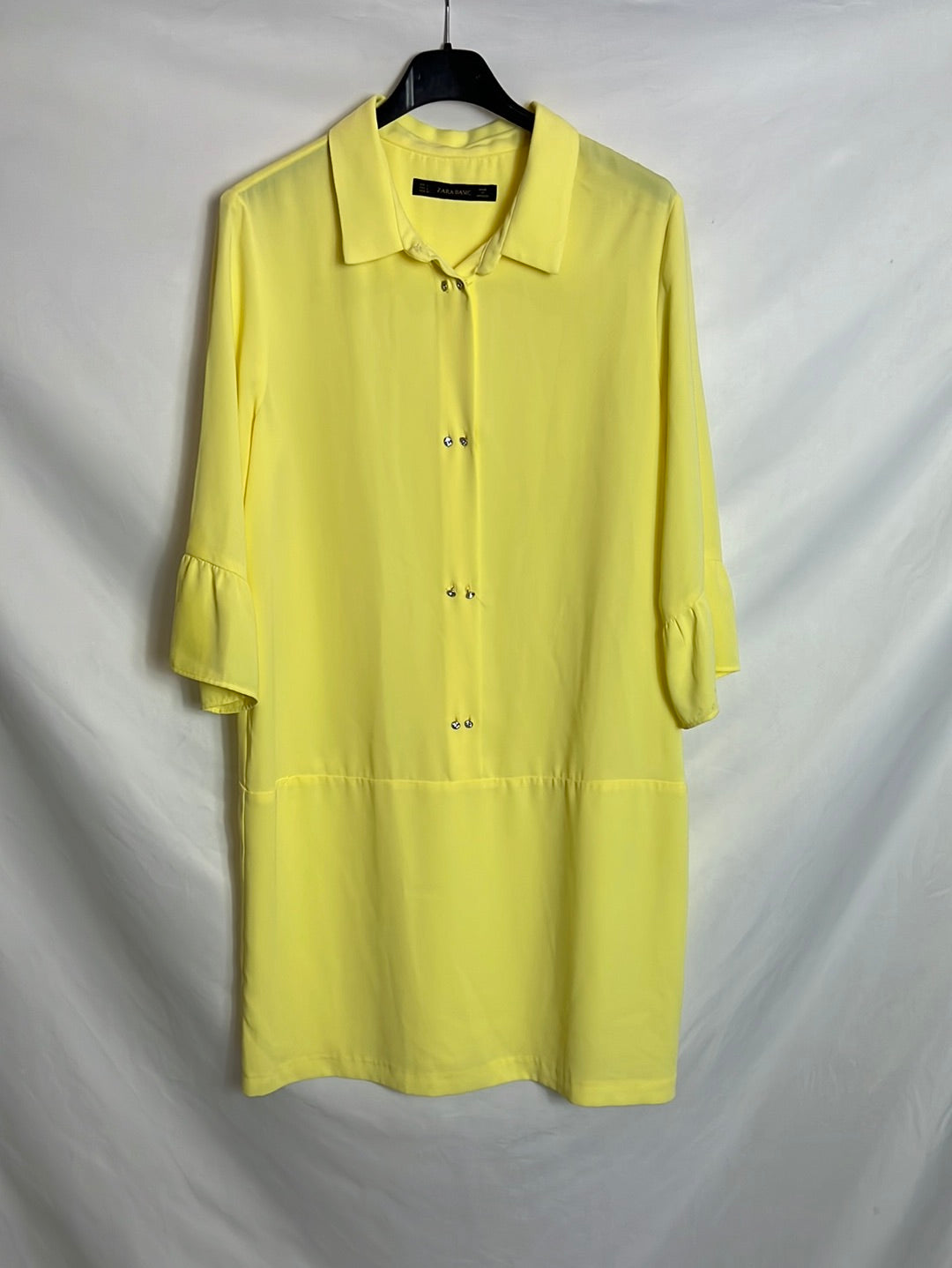 Vestido corto amarillo botones T L – Hibuy market
