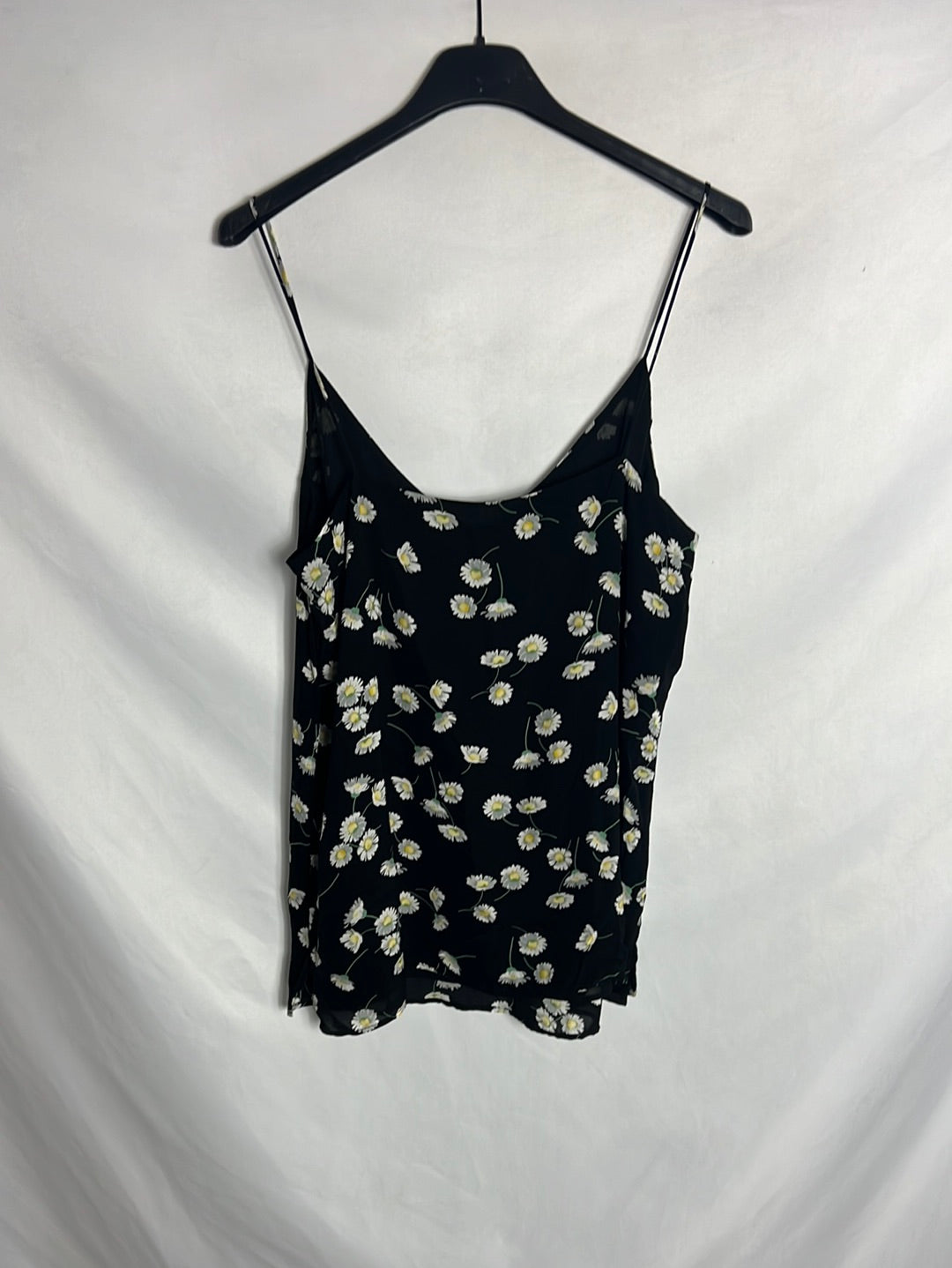 MASSIMO DUTTI . Top fluido flores. TS