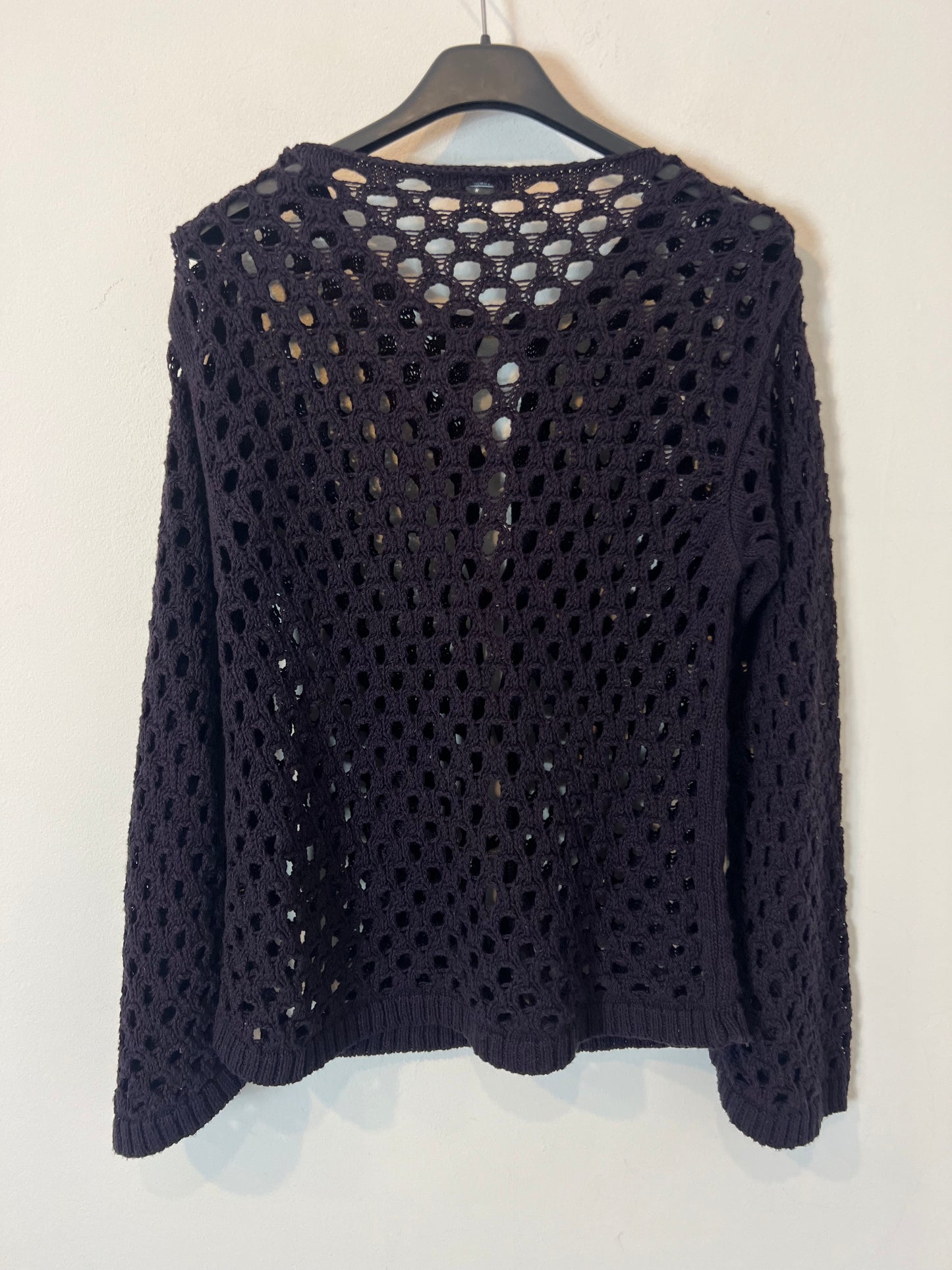RENATTA&GO. Eggplant crochet jacket. T.S.