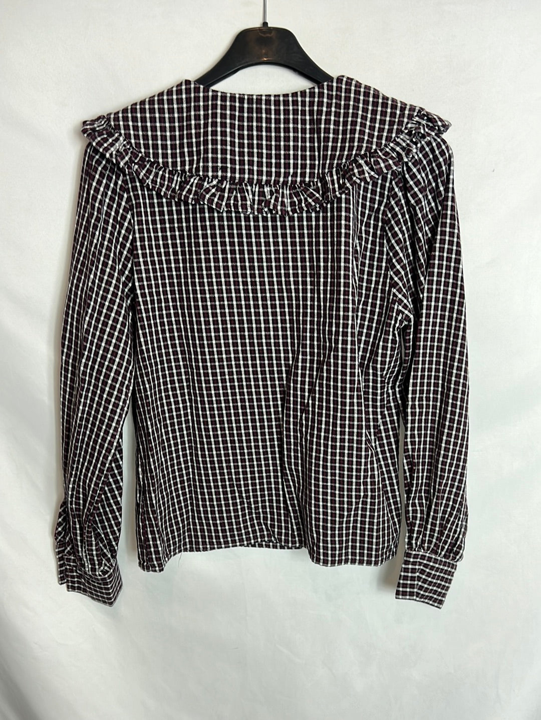 JOLIE JOLIE. Blusa cuadros doble botonadura . T S