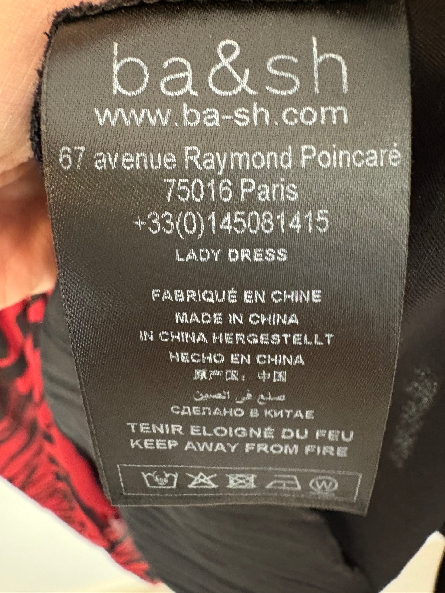 BA&SH. Vestido bicolor fluido