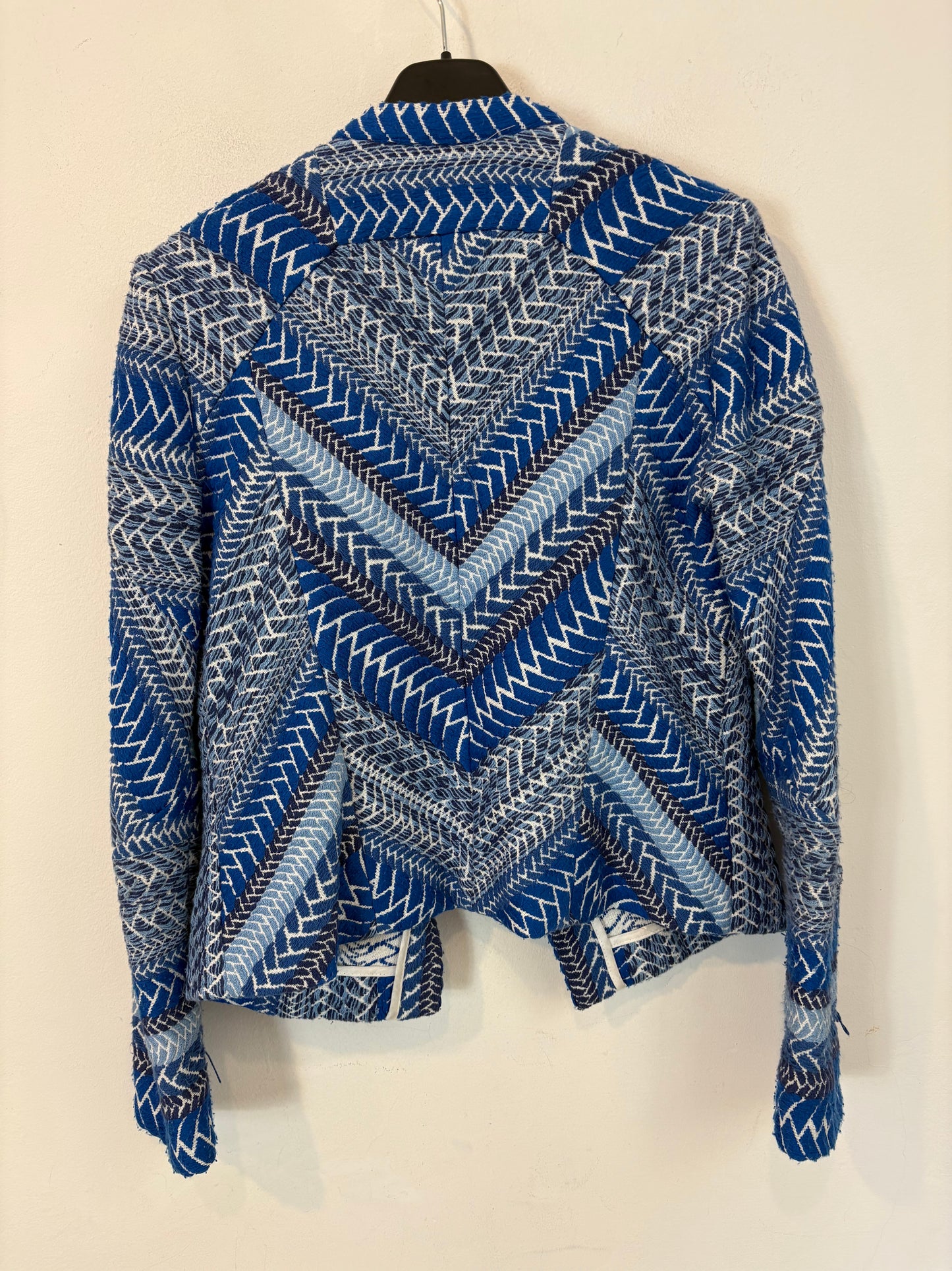 IRO. Chaqueta azul bordada