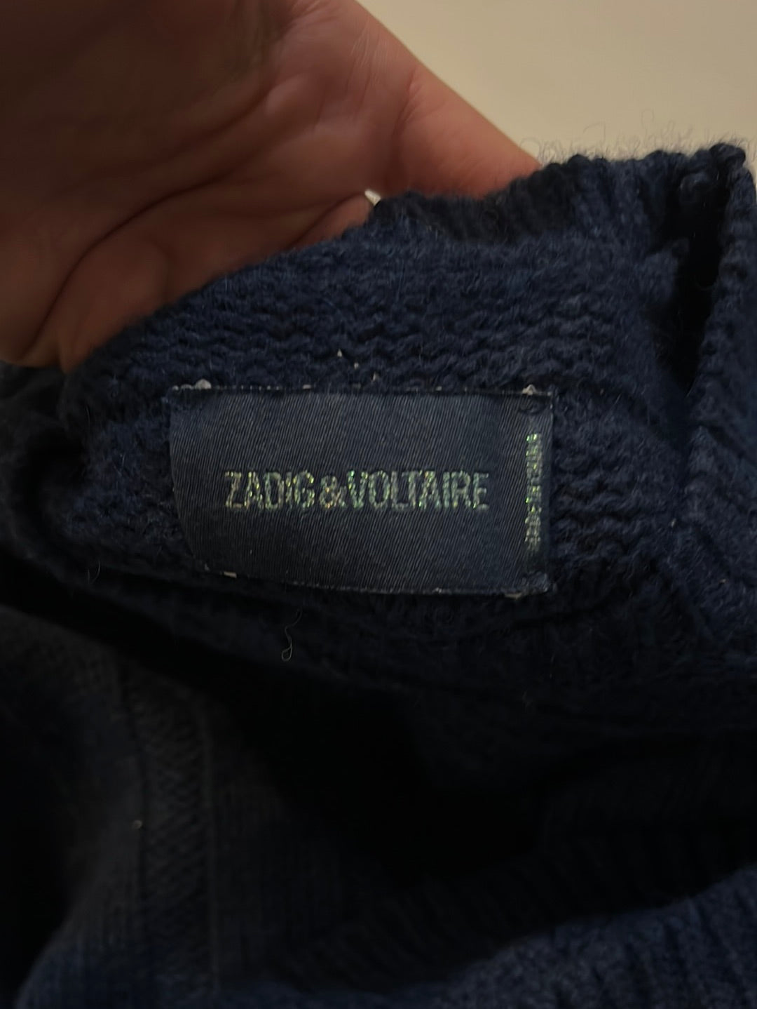 ZADIG&VOLTAIRE. Jersey azul aberturas