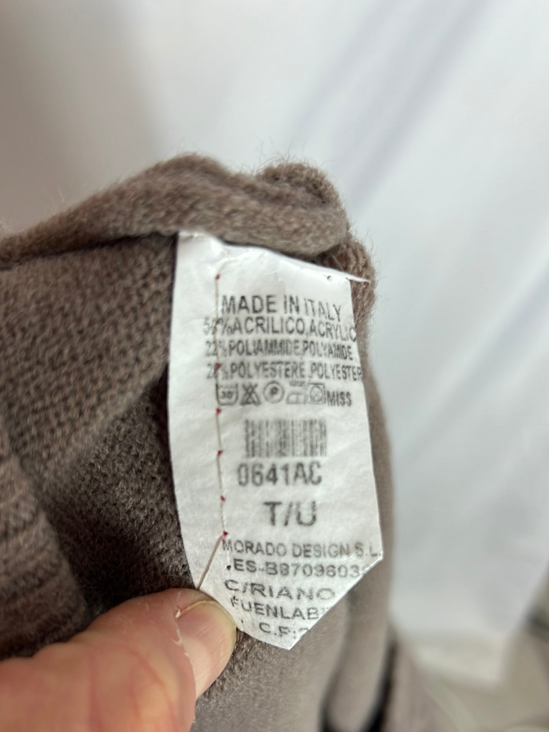 OTRAS. Jersey marrón detalle cuello. T U(S)