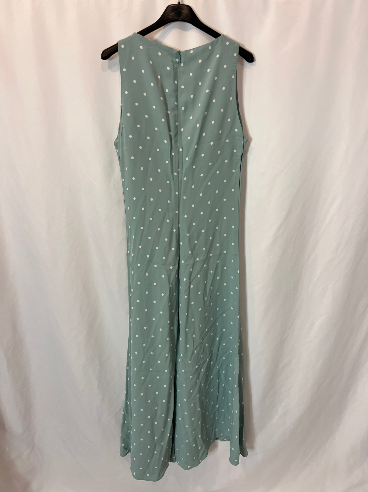 UTERQÜE. Flowing light blue midi jumpsuit. Size 36