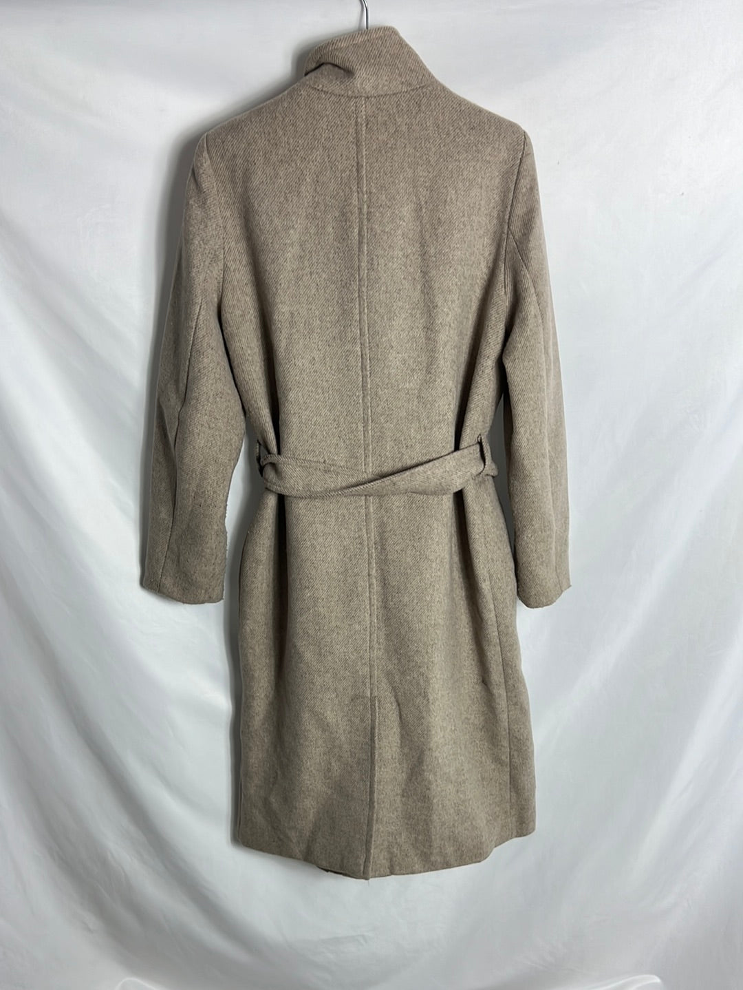 VERO MODA. Abrigo largo beige jaspeado . T XS (S/M)Tara)