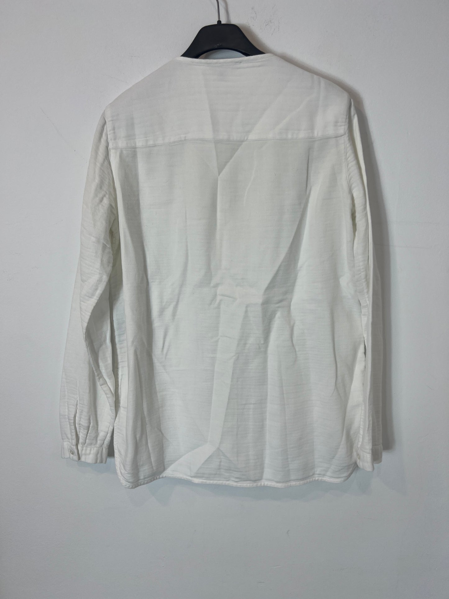 MASSIMO DUTTI. White cotton blouse. TS