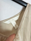 H&M. Blusa textura dorada espalda abierta. T S