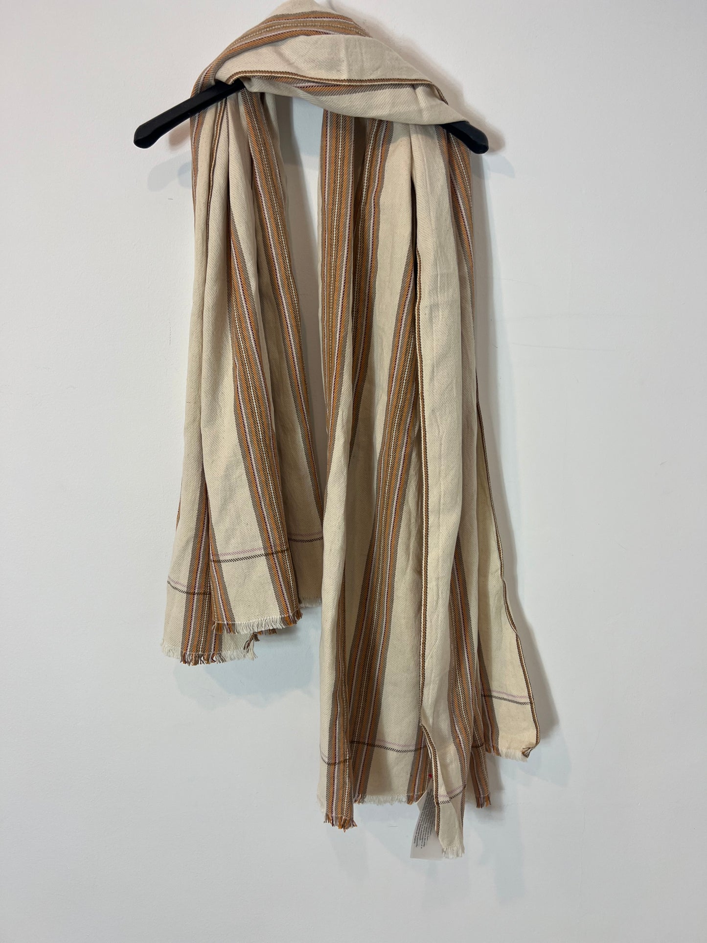 MOISMONT. Striped cotton scarf