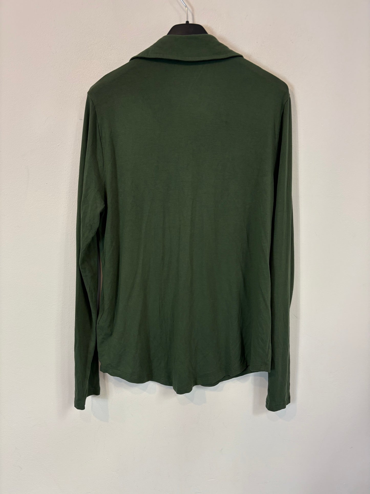 MAJESTIC FILATURES. Camisa manga larga verde