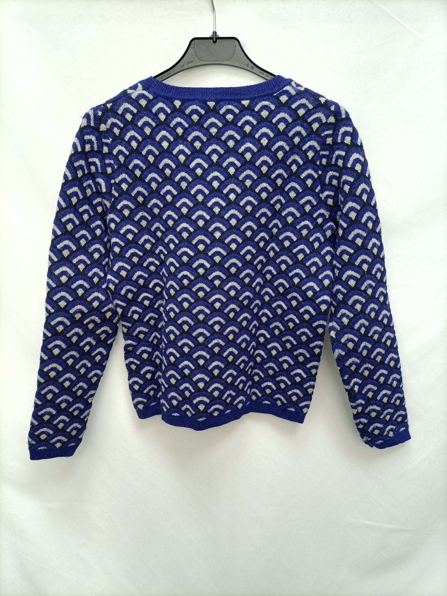 KOOKAÏ. Grey and blue printed sweater T.xs