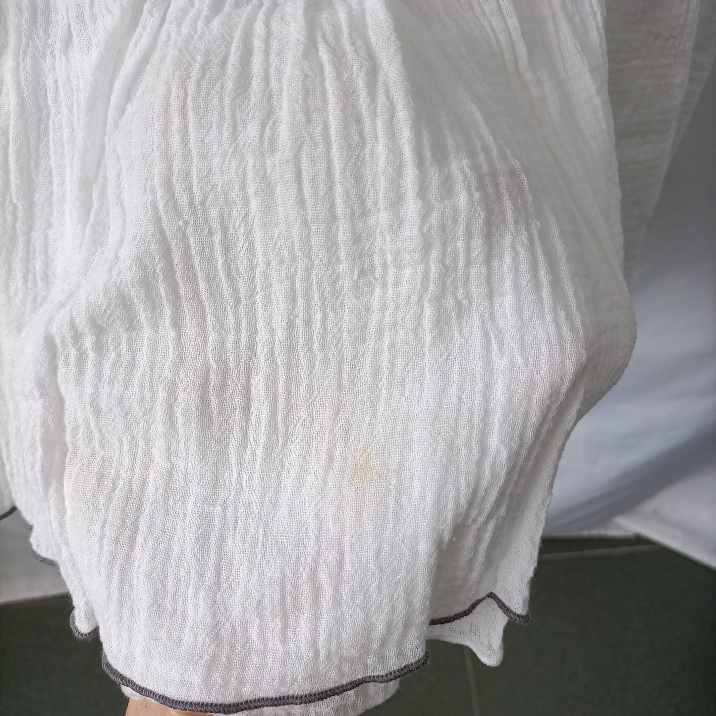 DEKIEN. Vestido blanco fluido Tu(s)