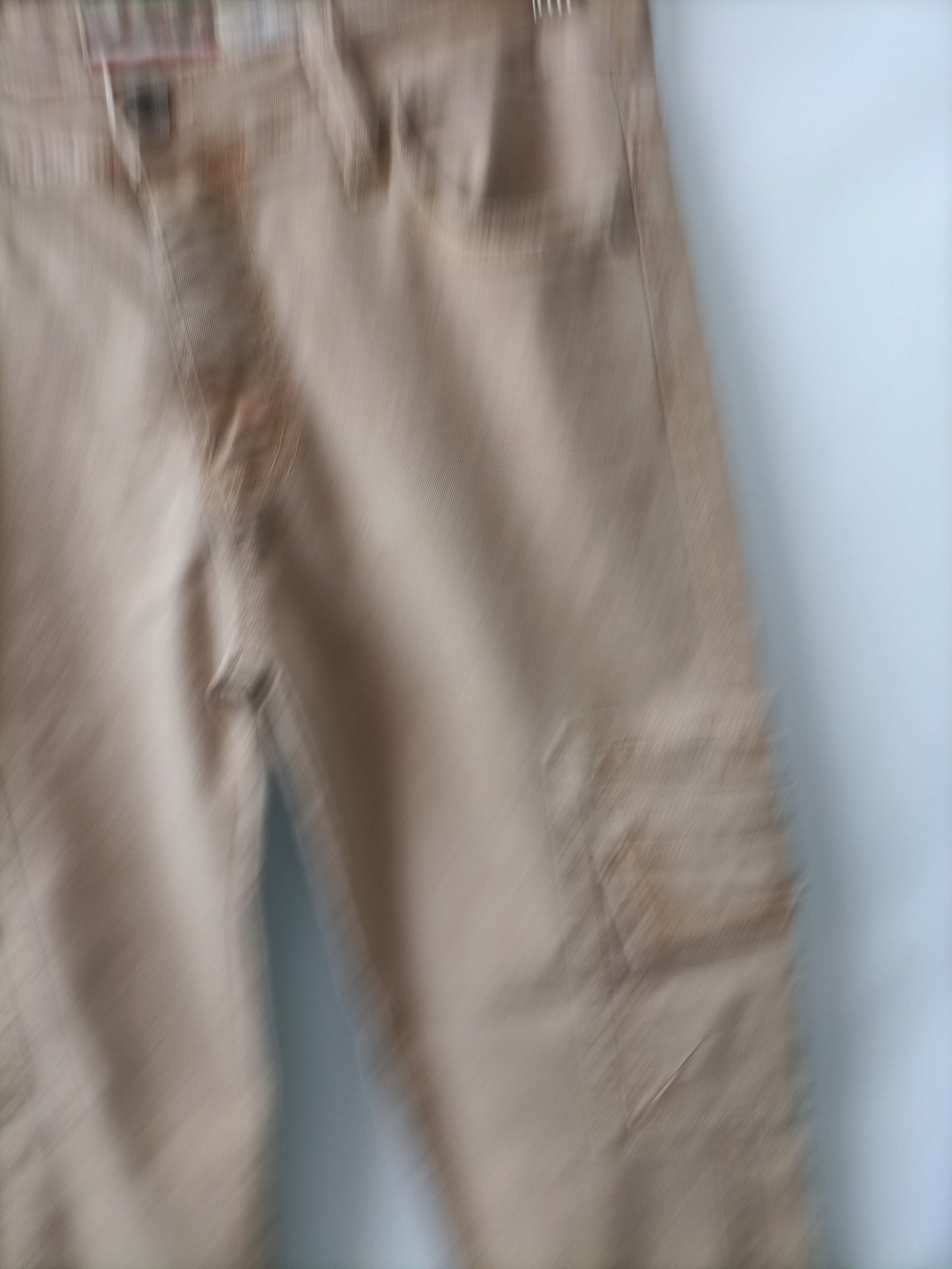 PLEASE. Beige pants with TM pockets
