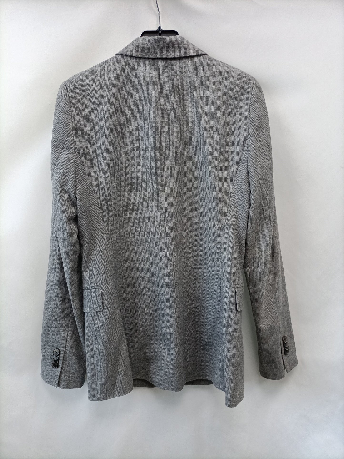 ZARA.Blazer gris espiga T.XS