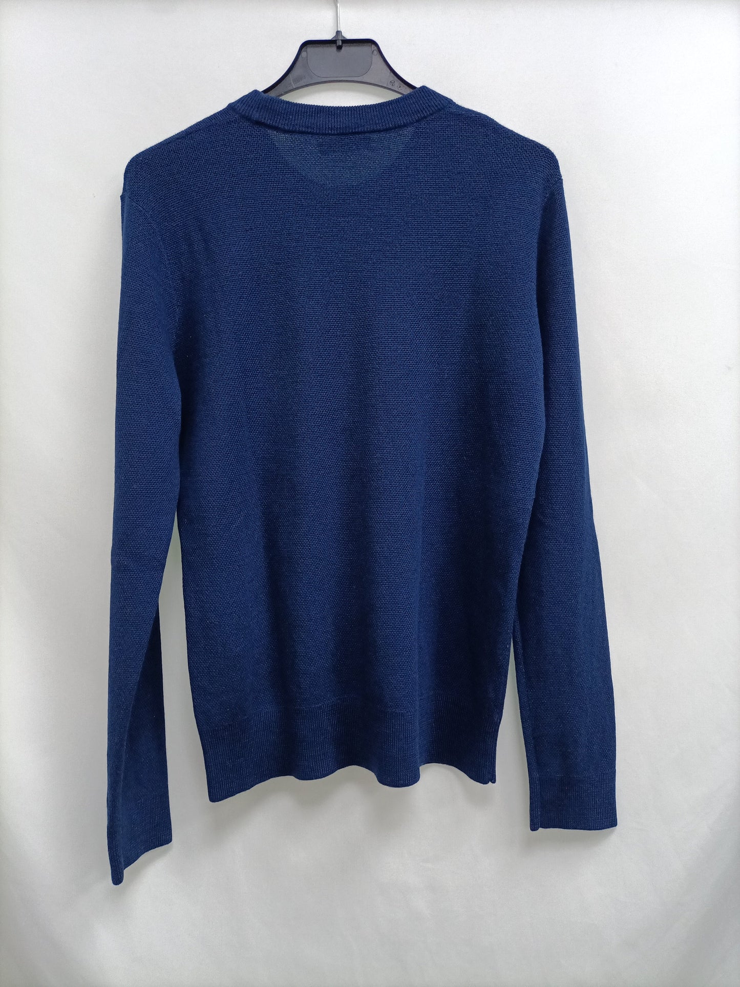 SANDRO. Jersey punto azul marino T.S/M