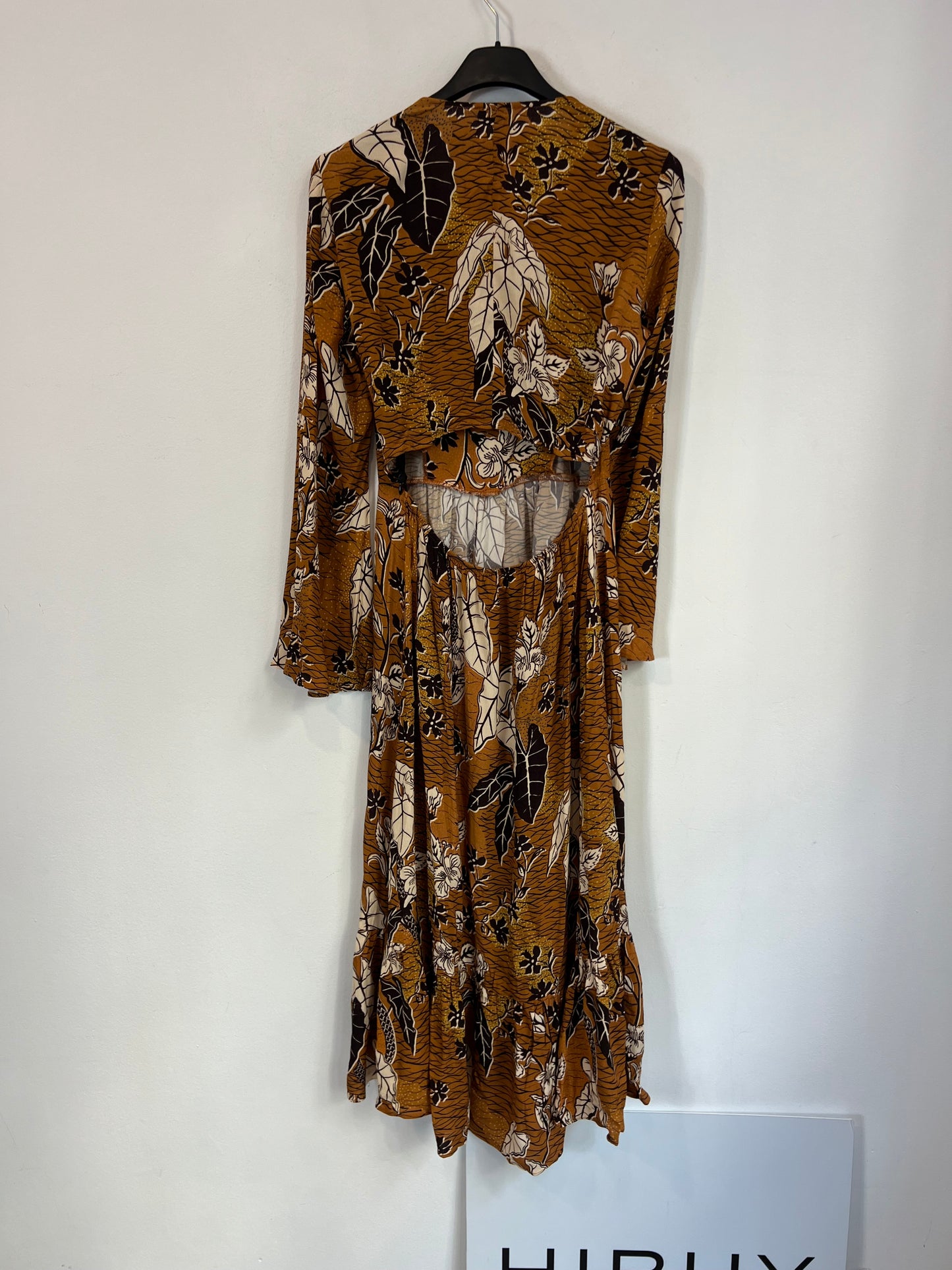 TANUCA. Vestido teja estampado T.38