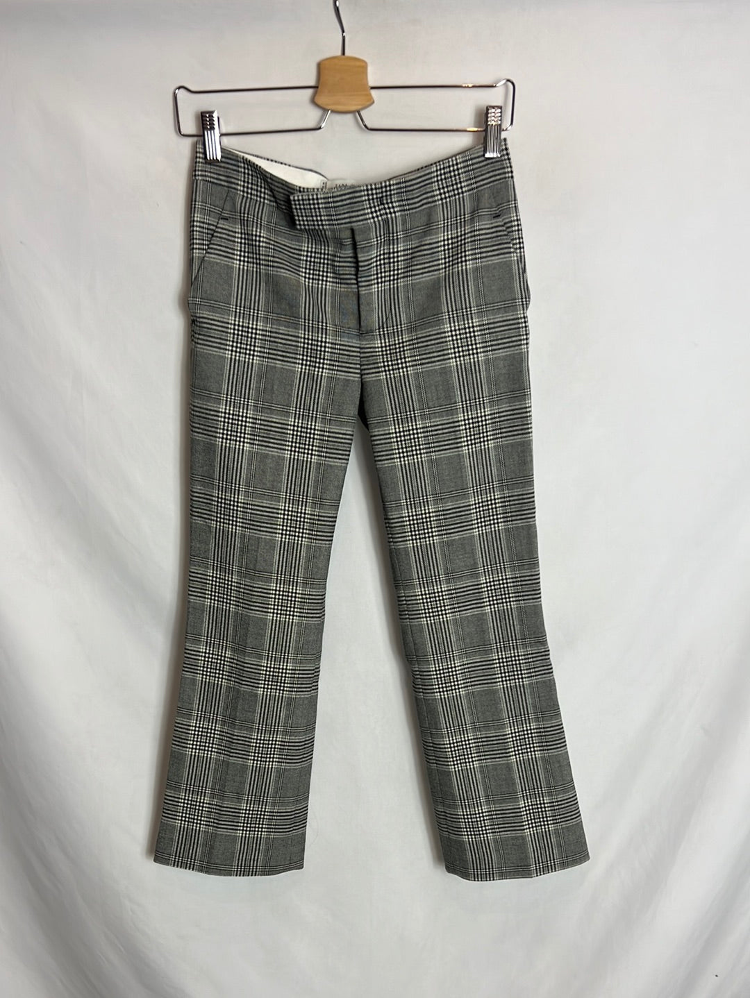 Pantalón Cuadros Gris Zara Pantalones Cuadros Zara Pantalones