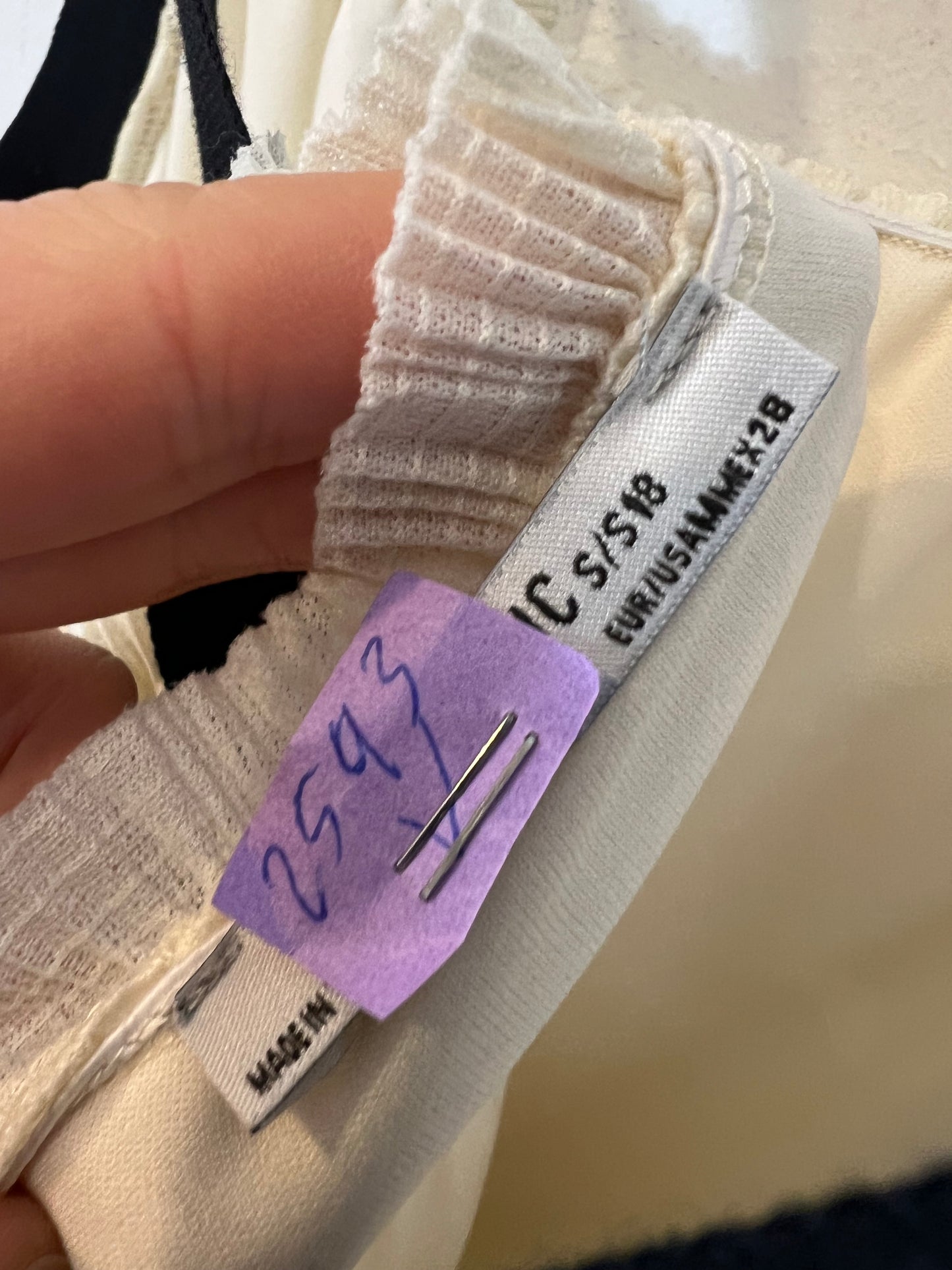 ZARA. Long pleated dress with strap detail. TS