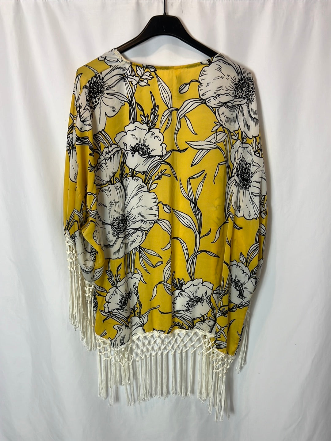 GOLDEN DAYS PARIS. Kimono amarillo flores. TU