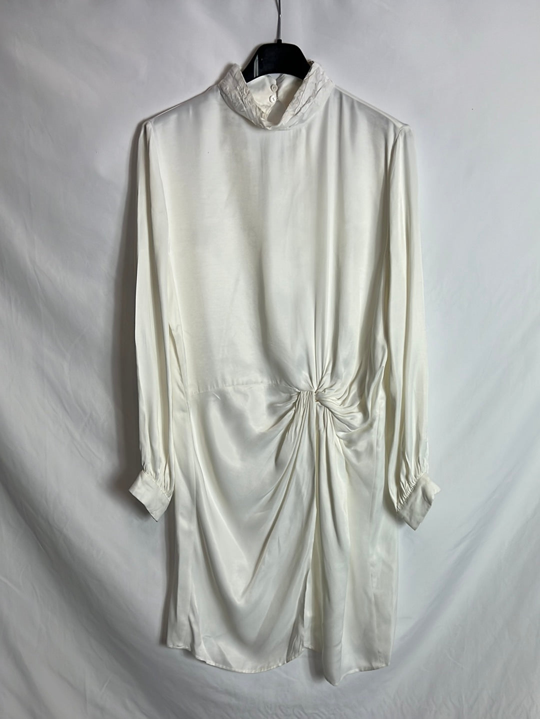 ZARA. White satin dress T.xs – Hibuy market