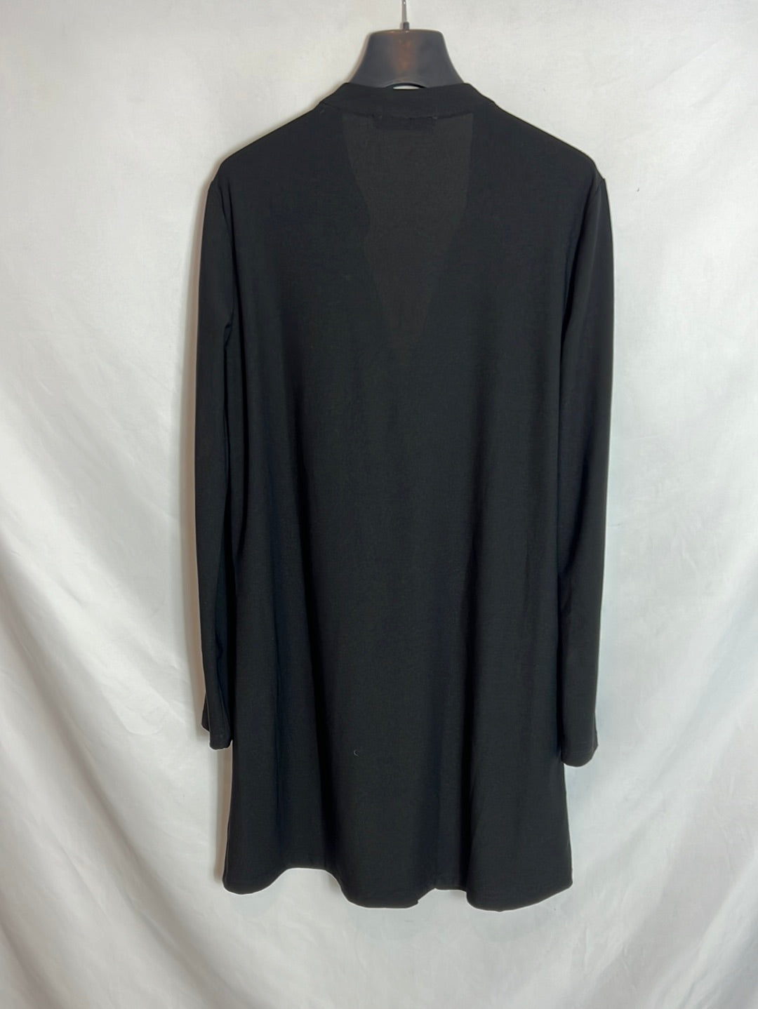 MANGO. Vestido negro elástico T.s