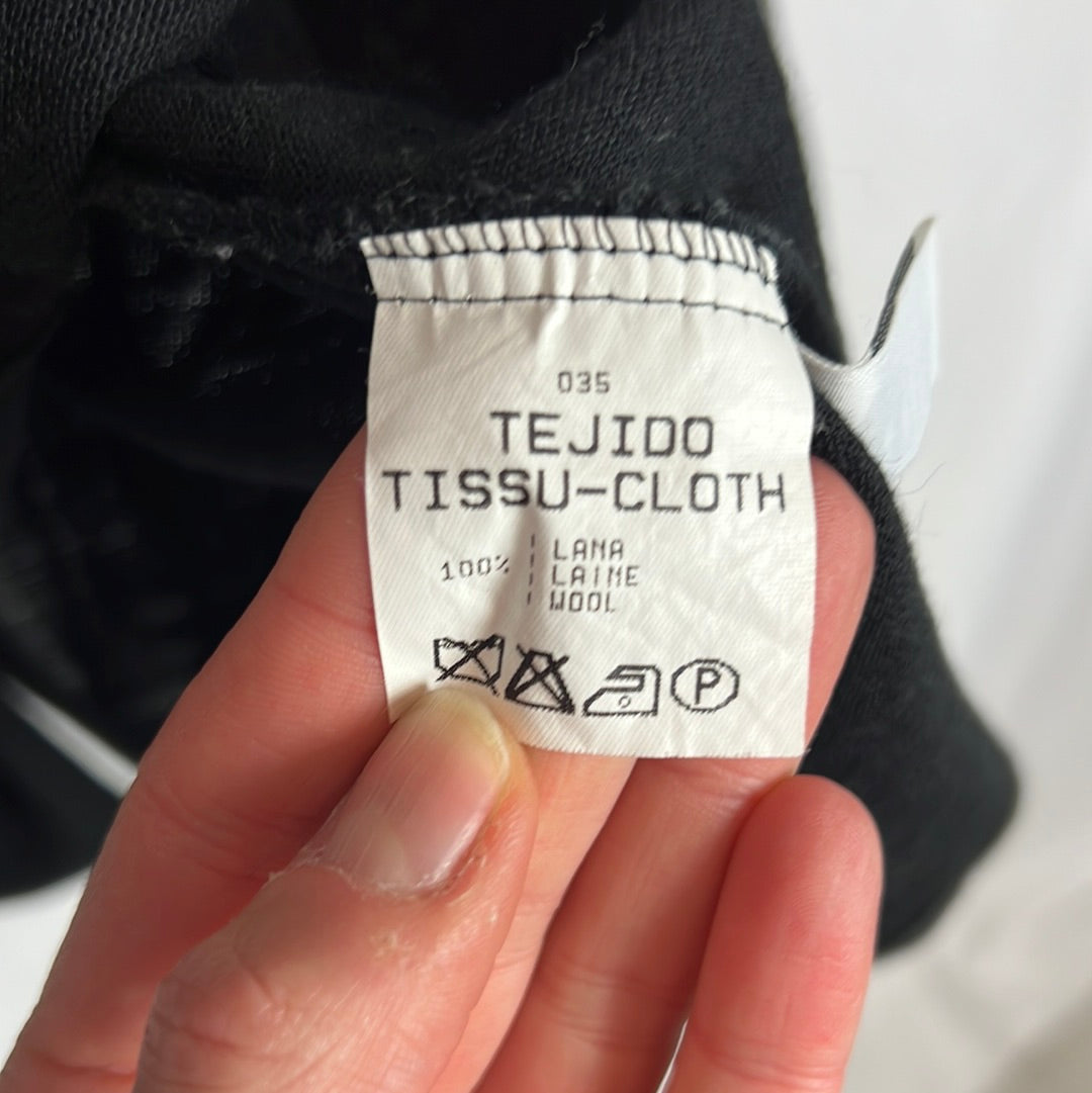 ROBERTO VERINO. Camisa negra lana. T 38