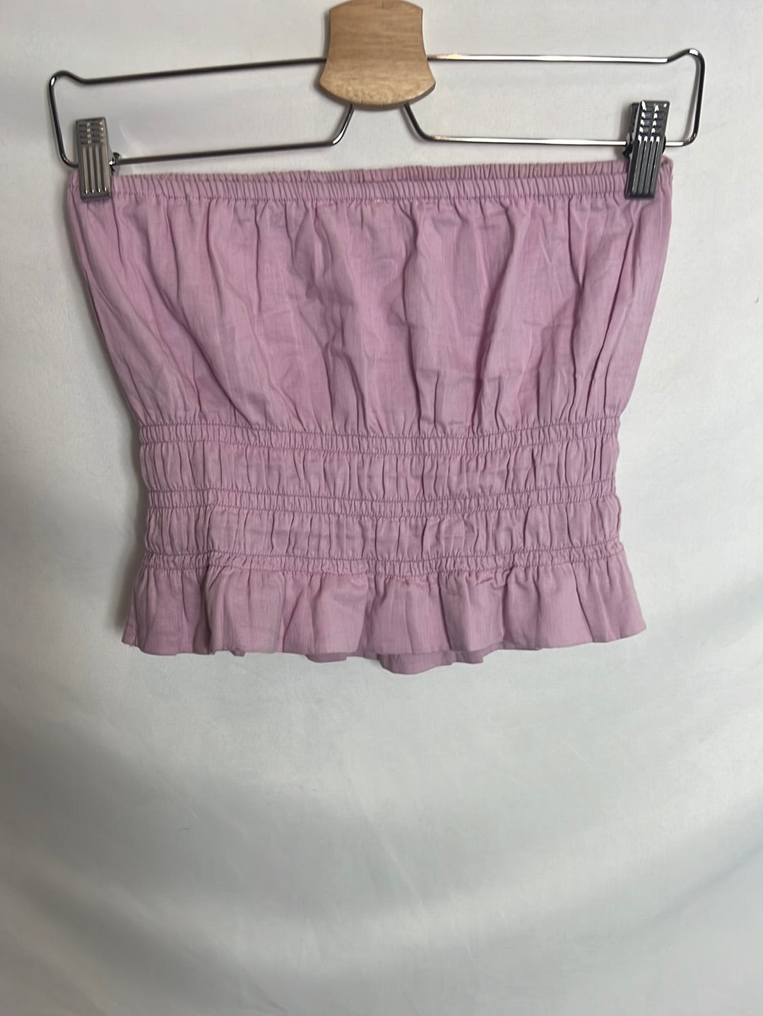 NICOLI. Top palabra de honor malva. TS