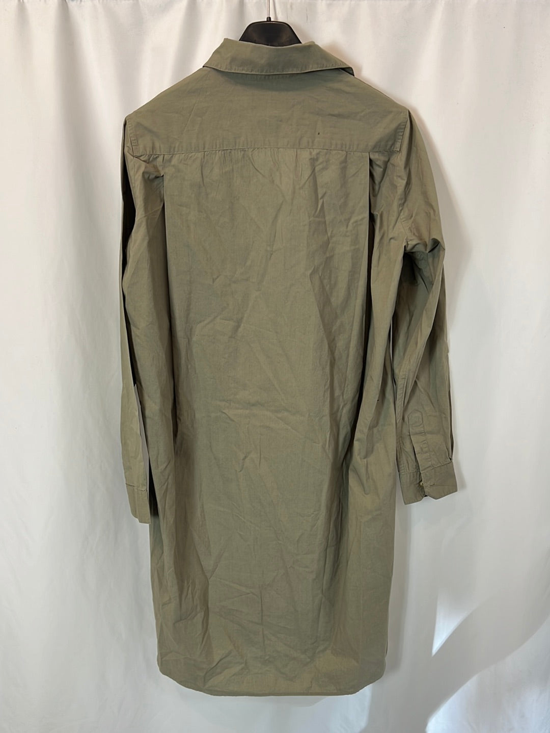 ISABEL MARANT. Vestido camisero verde T.36