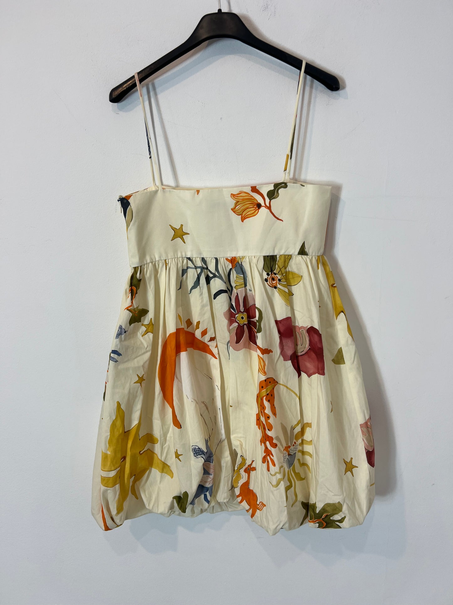 ZARA. Vestido corto estampado T.xs