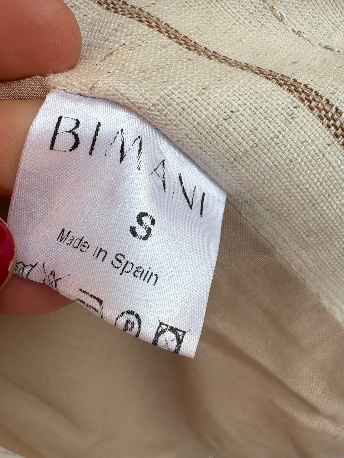 BIMANI. Chaleco rayas mezcla