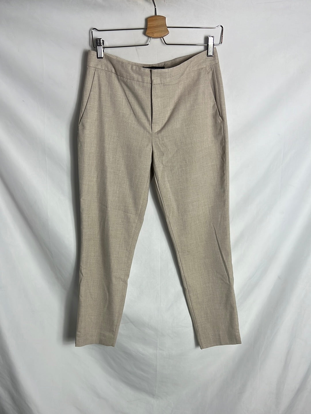 ZARA. Tan textured dress pants. Size 36 – Hibuy market