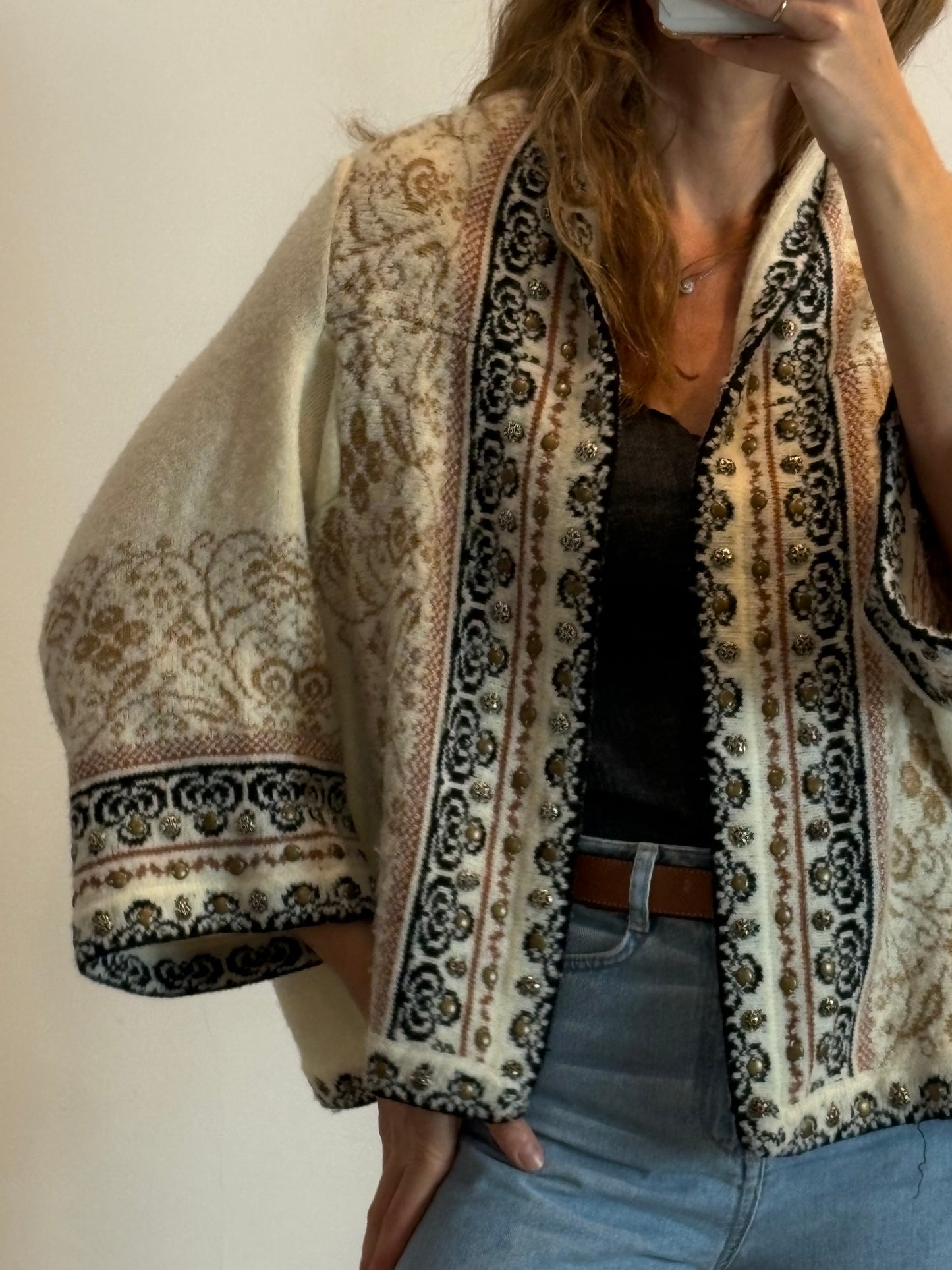 ZARA. Black stretch knit top. TL