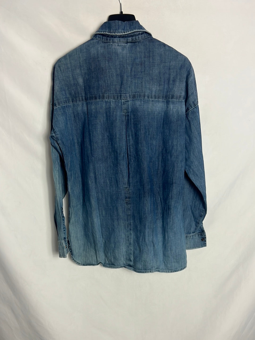 ZARA. Camisa denim bolsillos. T S